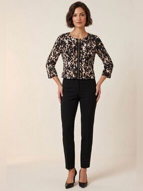 St. John Animal-Print Jacket